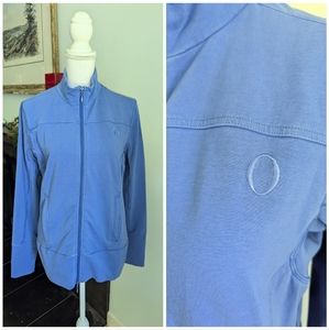 Oprah Winfrey The Oprah Store Full Zip Sweatshirt Jacket Periwinkle Women's XL 2